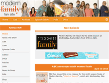 Tablet Screenshot of modern-family.tv